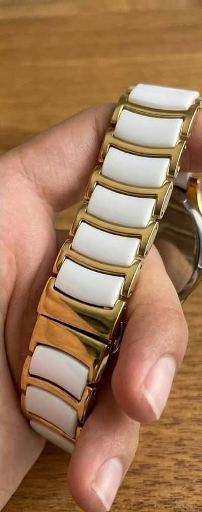 marble and steel mix watch original piece hai imported lot ka l