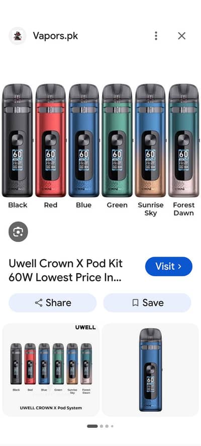 Uwell Crown X POD KIT(Green color)