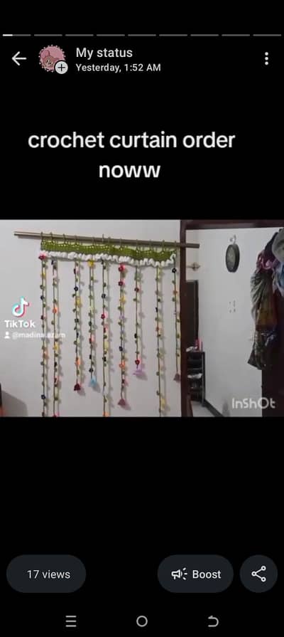 crochet curtain