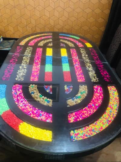 Dining table without chairs