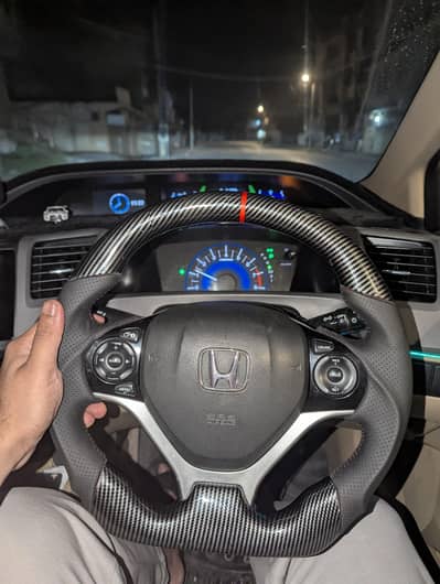civic 2014 carbon fibre stearing wheel