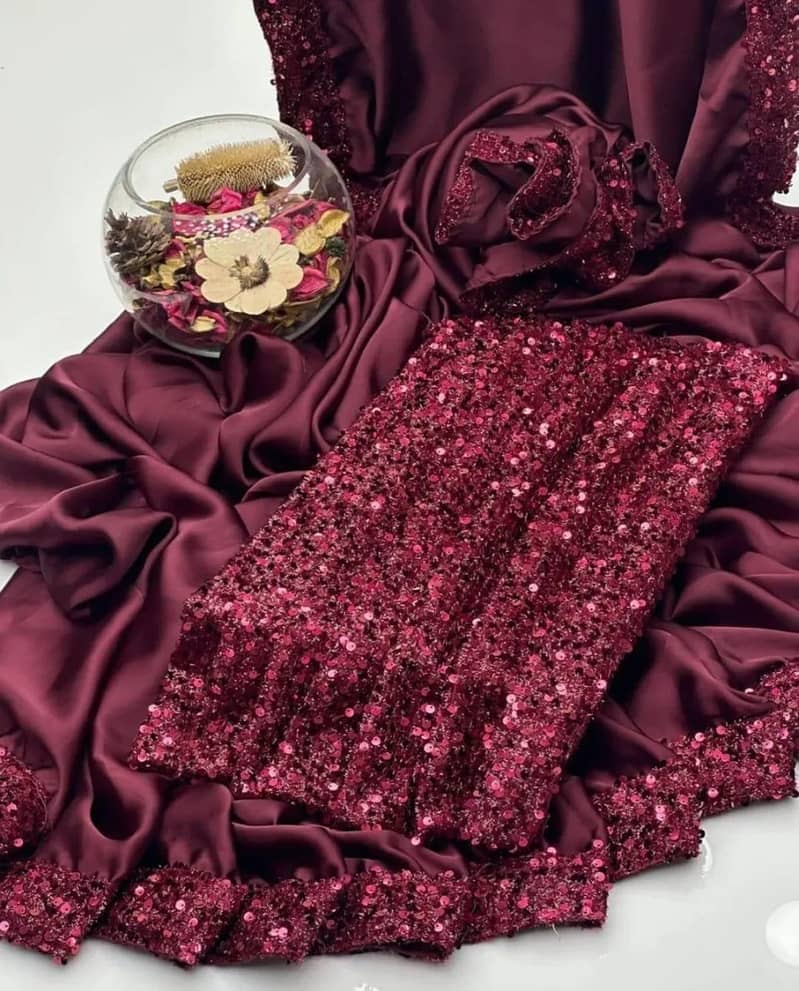 FANCY SLIK SAREE 5
