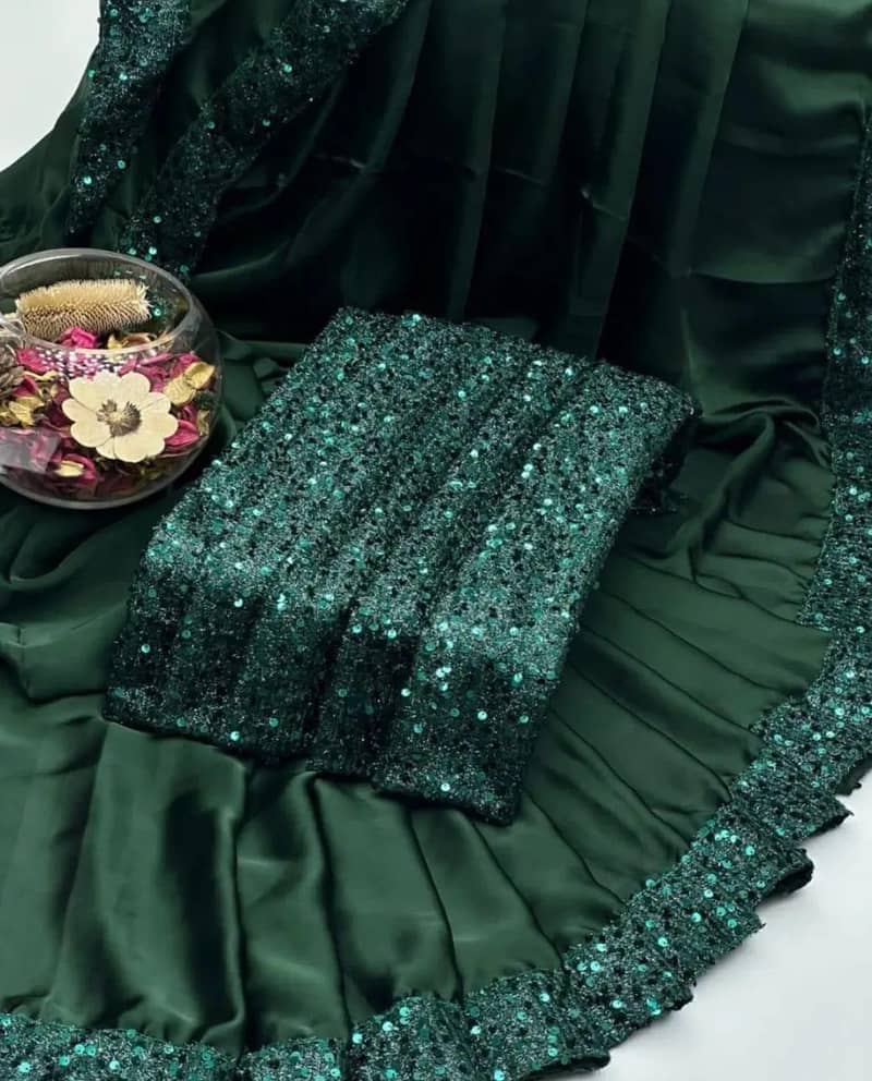 FANCY SLIK SAREE 6