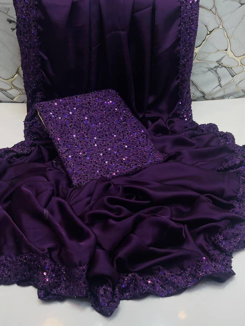 FANCY SLIK SAREE 7