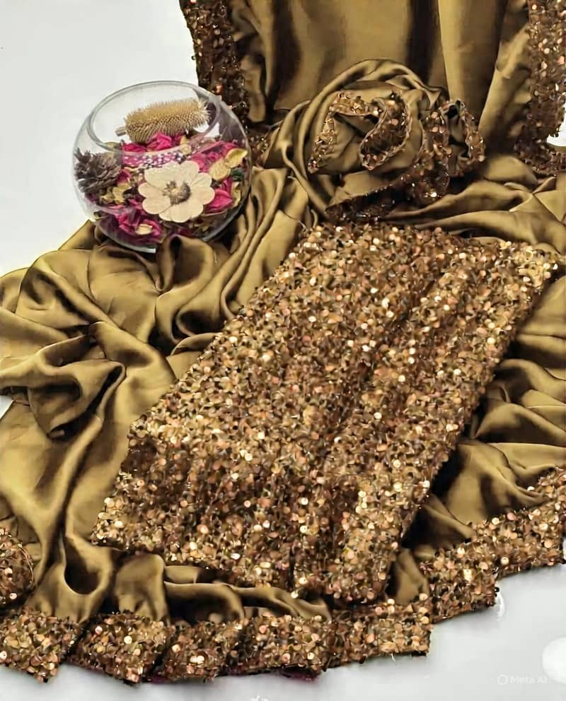 FANCY SLIK SAREE 8