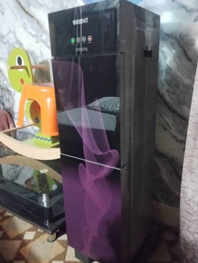 Crystal 3 Taps Red Glass Door Water Dispenser