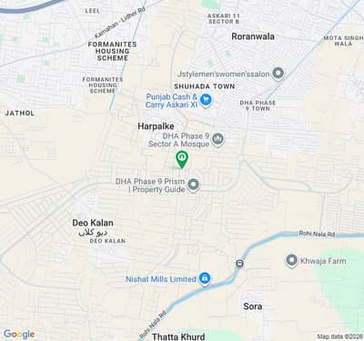 DHA Phase 9 Prism Block H 1 Kanal Corner Residential Plot For Sale