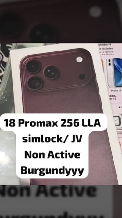 iPhone 18 Pro Max (non active jv)