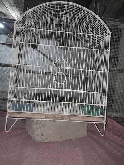 Large Bird Cage / Parrot Cage – Freshly Painted
