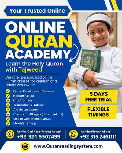 we Need Full English Teacher for online Quran Academy in ofc