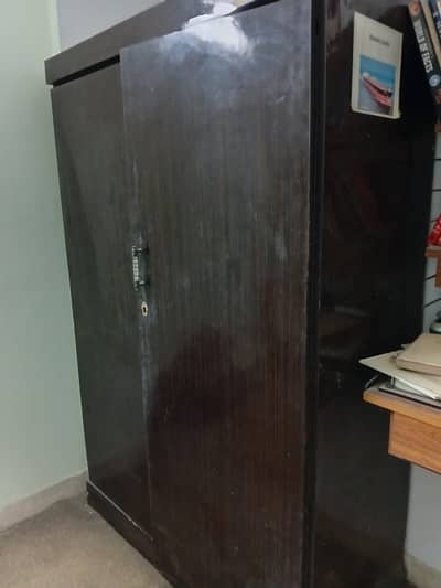 2 door cupboard & Desktop with computer table