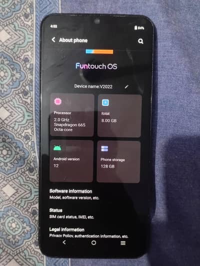 Vivo V20 SE its Vseries 8/128 official device