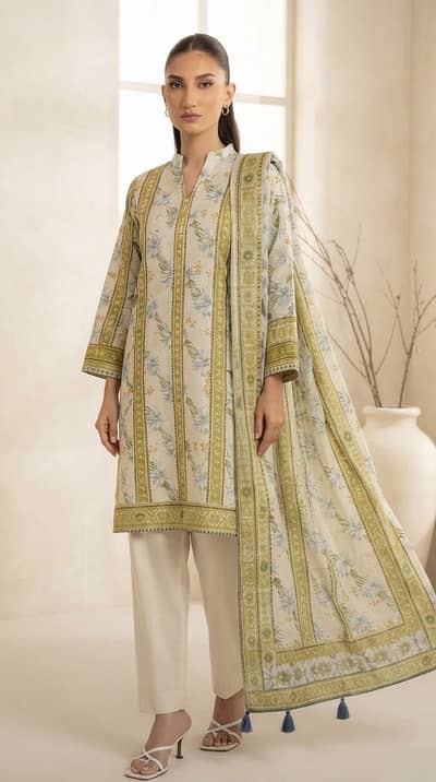 100% Original AL KARAM Printed Khaddar