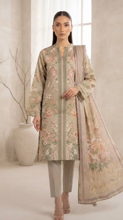 100% Original AL KARAM Printed Khaddar