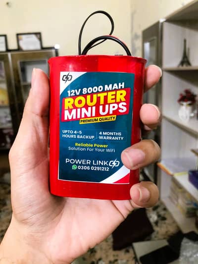 12V WiFi Router Mini UP | 5 Hours+ Backup 5 Months Warranty