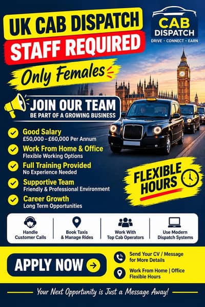 Limited seats available, come fast and get the job.