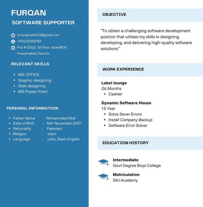 I. Com Male-Need Accounts Assistant/Cashier/Data Entry Job Karachi.