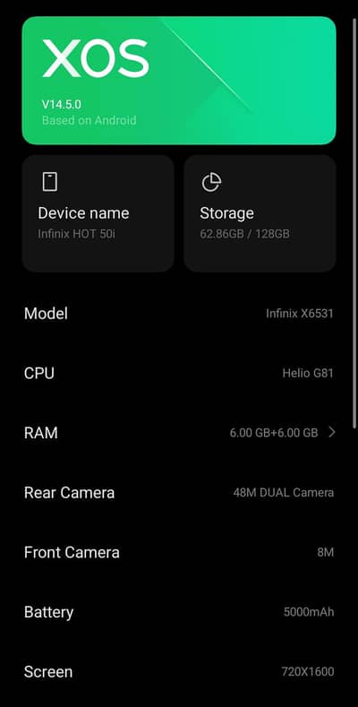 Infinix Hot 50i