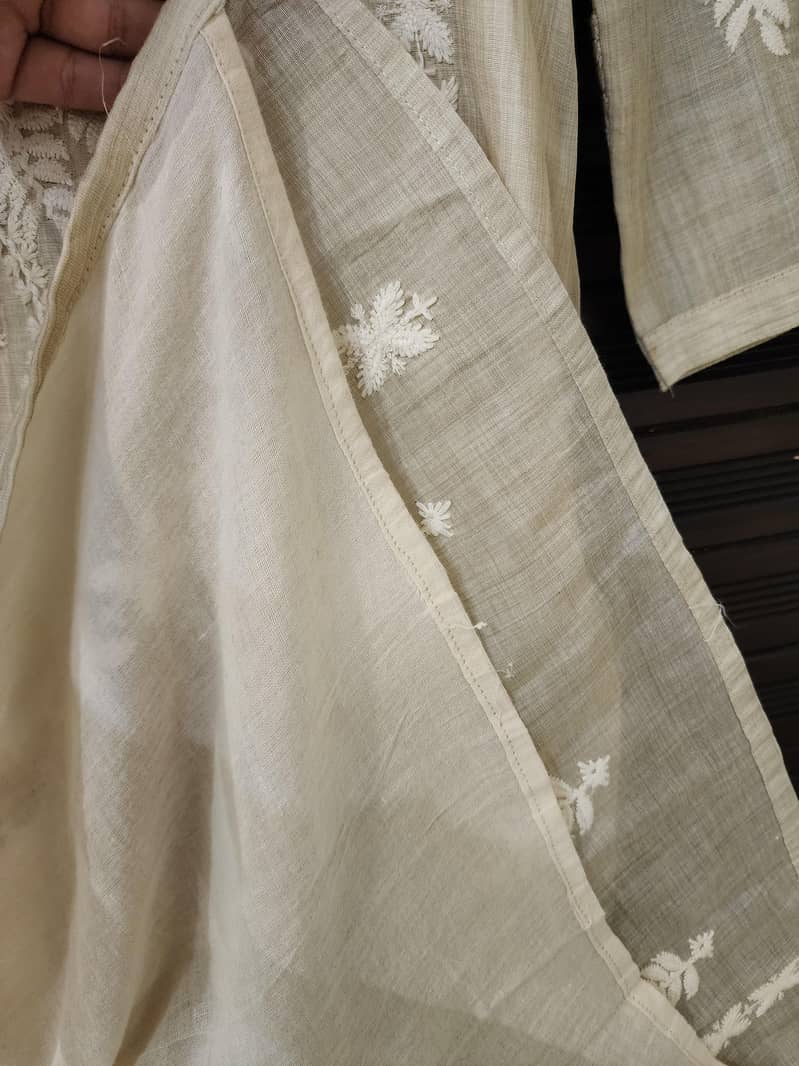 2pc beige embroidered 1