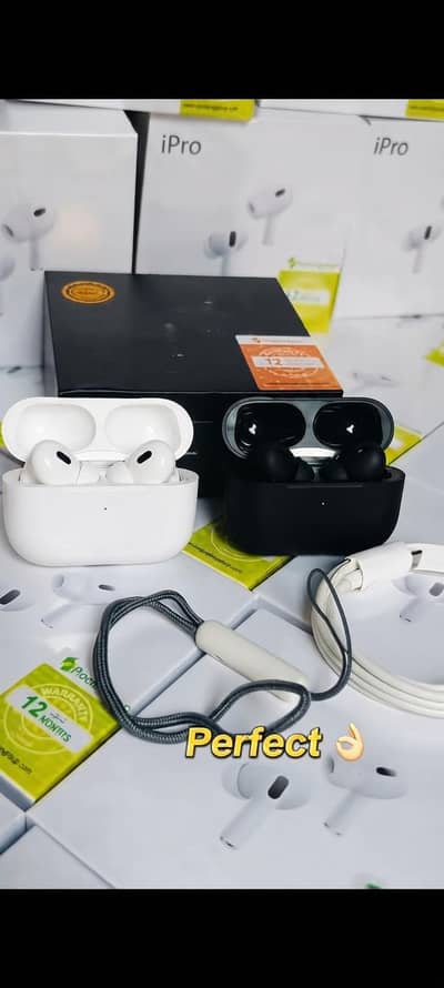 Airpods Pro 2 Quantity Available White & Black Color