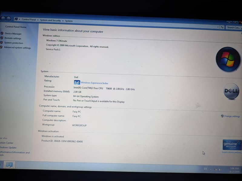 Dell Core 2 duo E6400 2