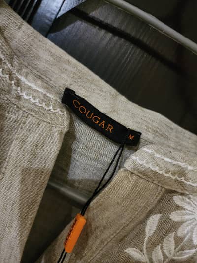 cougar embroidered top
