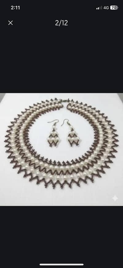 Pearl jewellery set for wedding, casual and every event