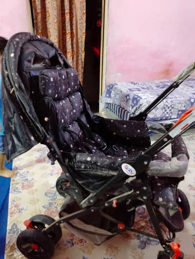 Foldable baby stroller pram