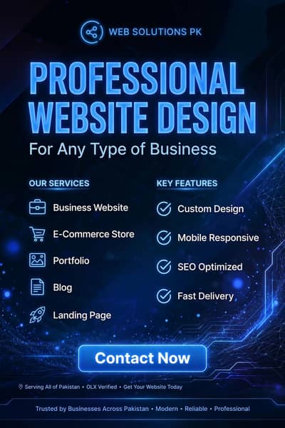 Professional website design and development for your business