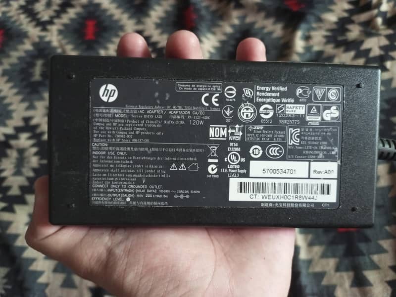 HP 120w blue pin charger for sale - Computer Components - 1119951225