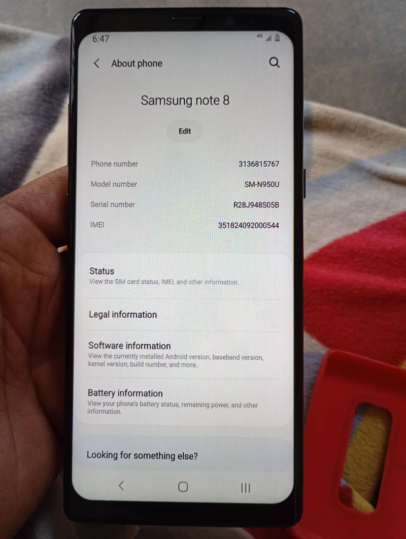 Samsung Mobile Note 8 5