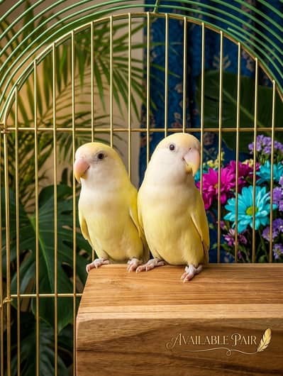 Rosecoli lovebird breeder pair