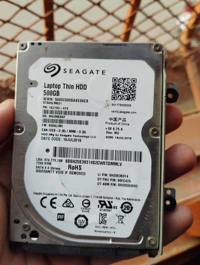 Seagate 500gb hdd 7200 rpm