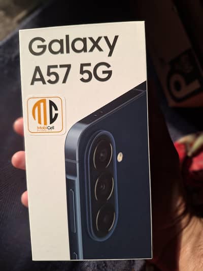 Samsung Mobile A57 Just box open