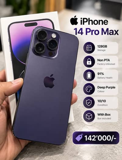 Iphone 14 Pro Max 128 GB Non PTA JV