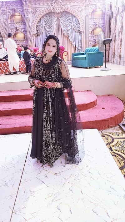 beautiful  heavy black embroidery  maxi