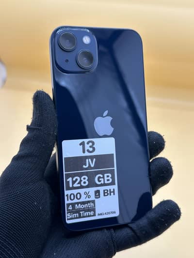 Apple iPhone 13 Jv 4 Months Sim Time 128 GB 100% Battery