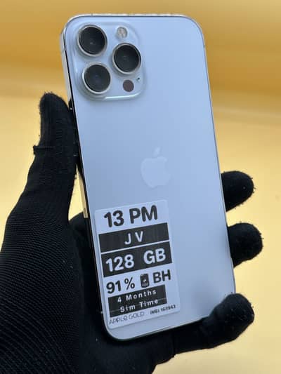 Apple iPhone 13 Pro Max Jv 4 Months Sim Time 128 GB 91% Battery
