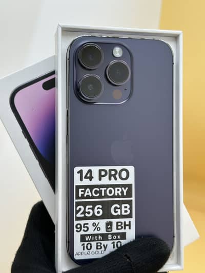 Apple iPhone 14 Pro 256 GB Factory unlock Non PTA 95% Battery