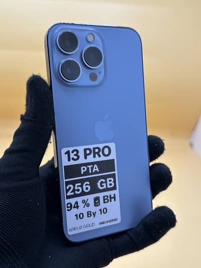 Apple iPhone 13 Pro 256  GB Dual Sim PTA APPROVED 94% battery