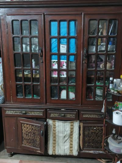 wooden showcase
