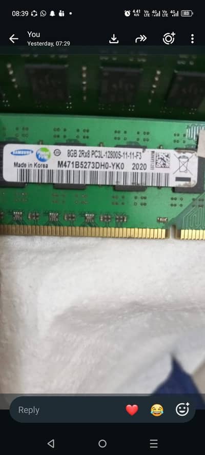 ddr 3 ram 8gb (2 sticks)