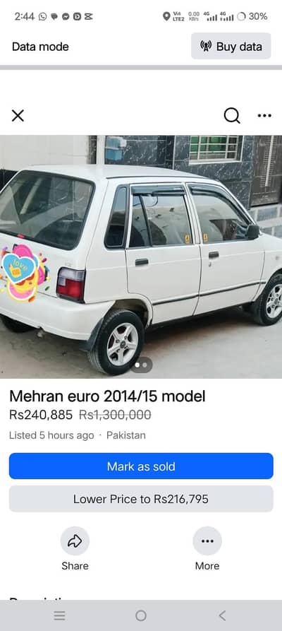 Suzuki Mehran VX 2014
