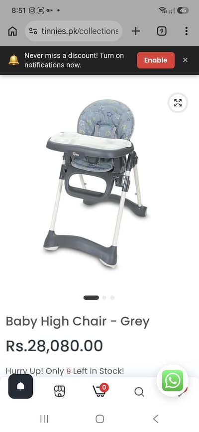 baby high chair tennies brand