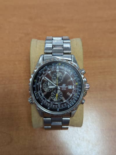 Casio Men s EF527D-1AV Edifice Stainless Steel Multi-Function Watch