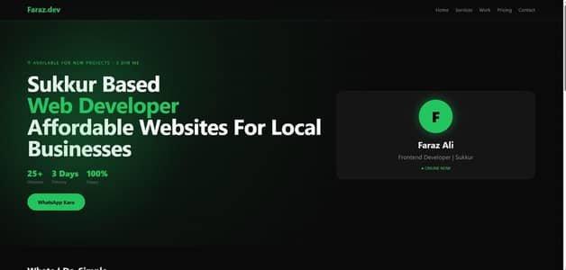 Sukkur_professional Business Website in 24 Hours _ Faraz-dov