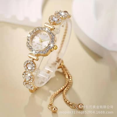 Cross-Border Hot-Selling Women's Bracelet Watches,