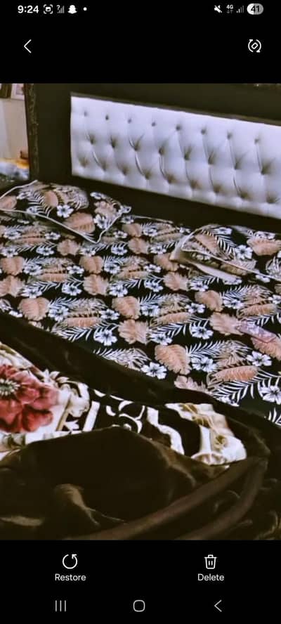 Title:1King Size Bed Title:2 Cushion Wala Double Bed For Sale-Like New
