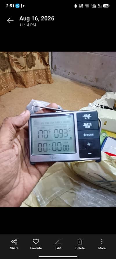 Digital Grilling Thermometer and Timer 033 ,3198 793