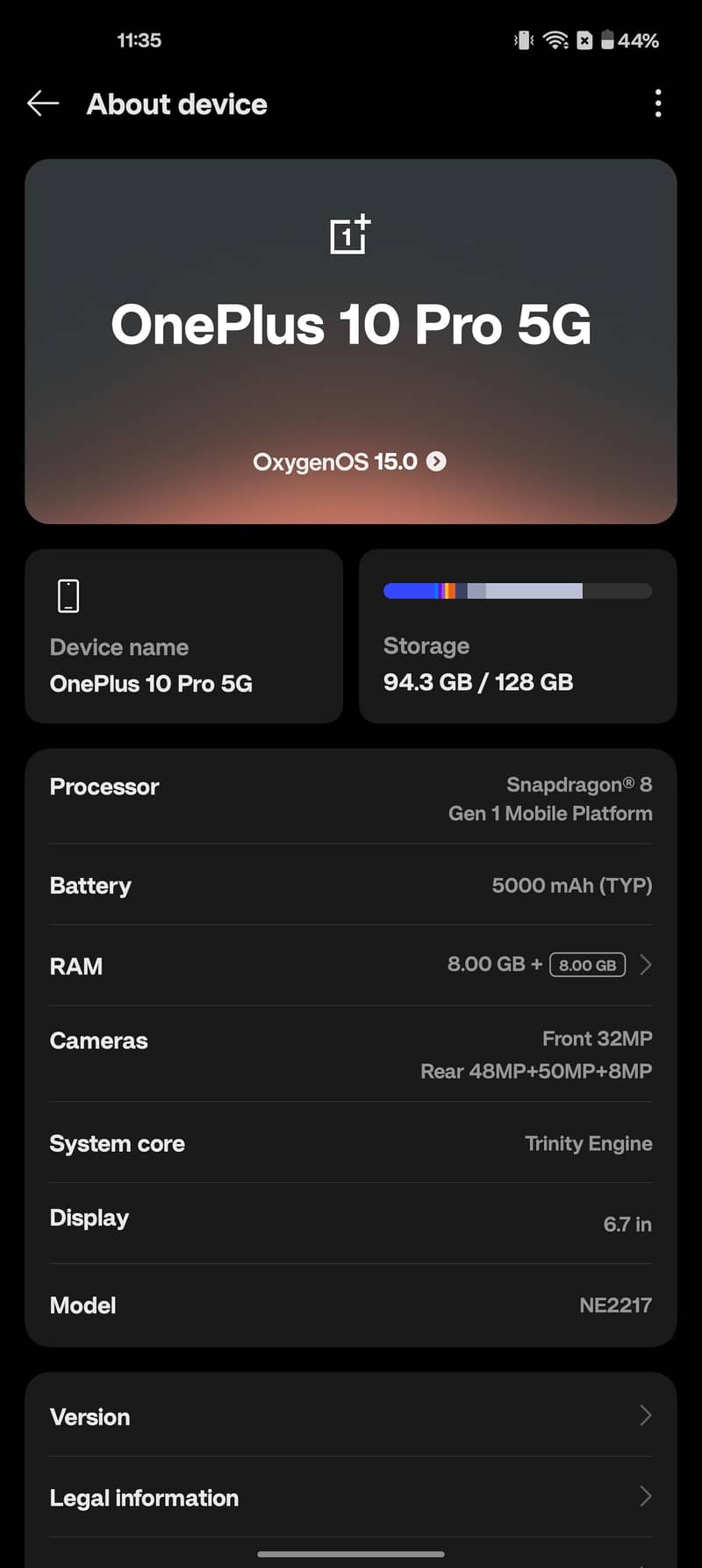 One Plus 10 Pro 0